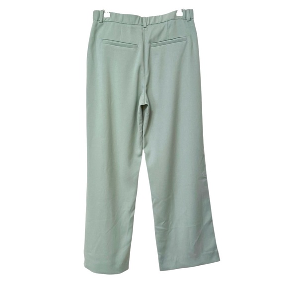 ABERCROMBIE | Sloane Low Rise Tailored Wide Leg Pant in Mint Green, Size 27R - Picture 6 of 10